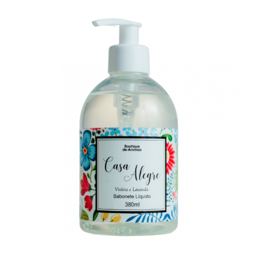 Sabonete Líquido Casa Alegre Violeta e Lavanda 380ml – Boutique De Aromas