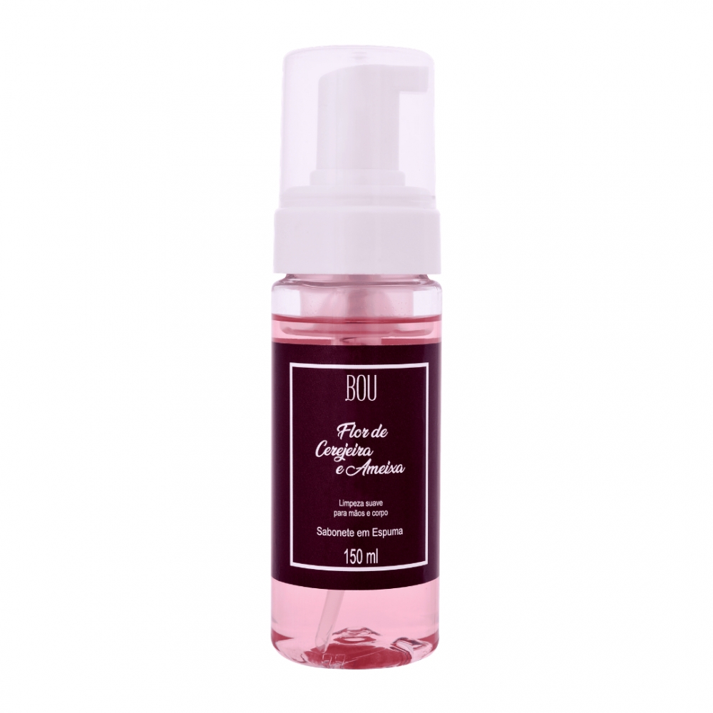 Sabonete em Espuma Flor de Cerejeira e Ameixa 150ml – Bou Cosméticos
