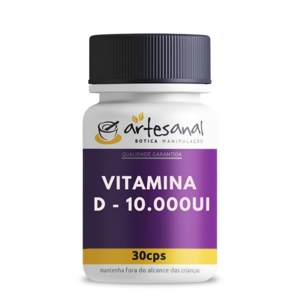 Vitamina D 10.000 UI 30 Cápsulas