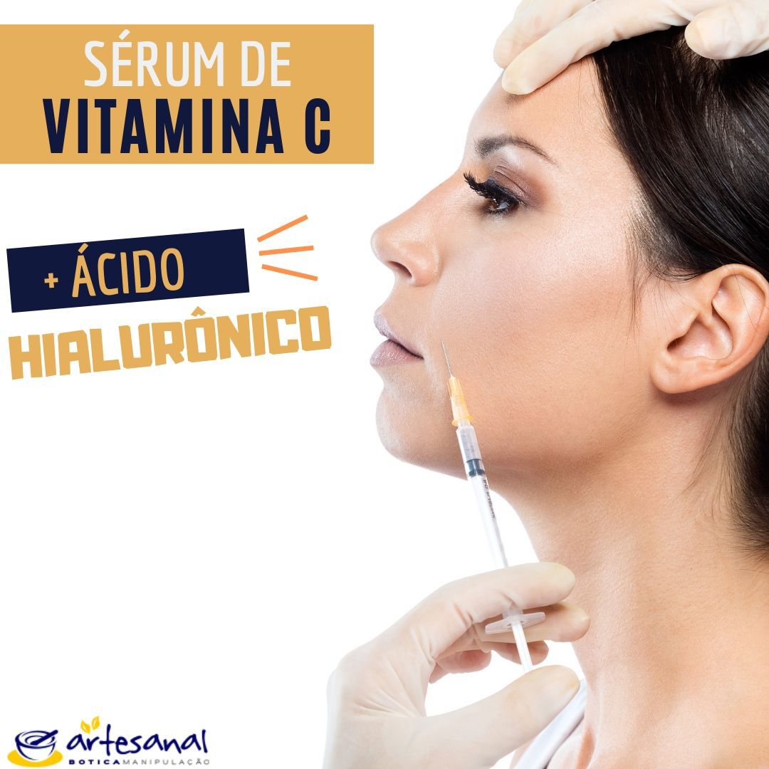 Sérum de Vitamina C + Ácido Hialurônico - 20ml