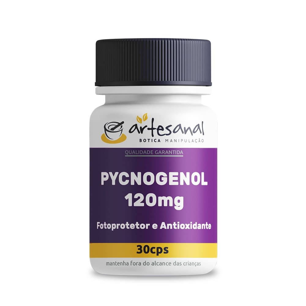 Fotoprotetor e Antioxidante Pycnogenol 120mg - 30 Cápsulas