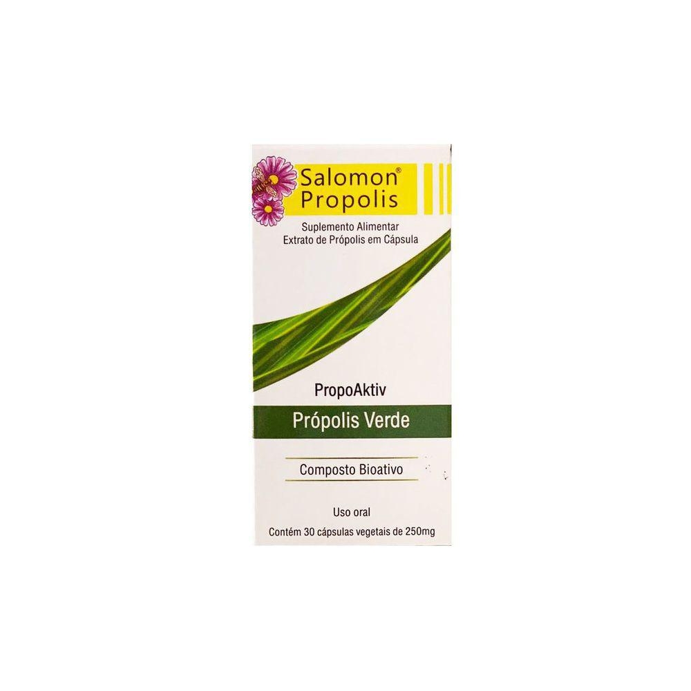 Extrato de Própolis Verde 250mg 30 Cápsulas - Salomon Propolis