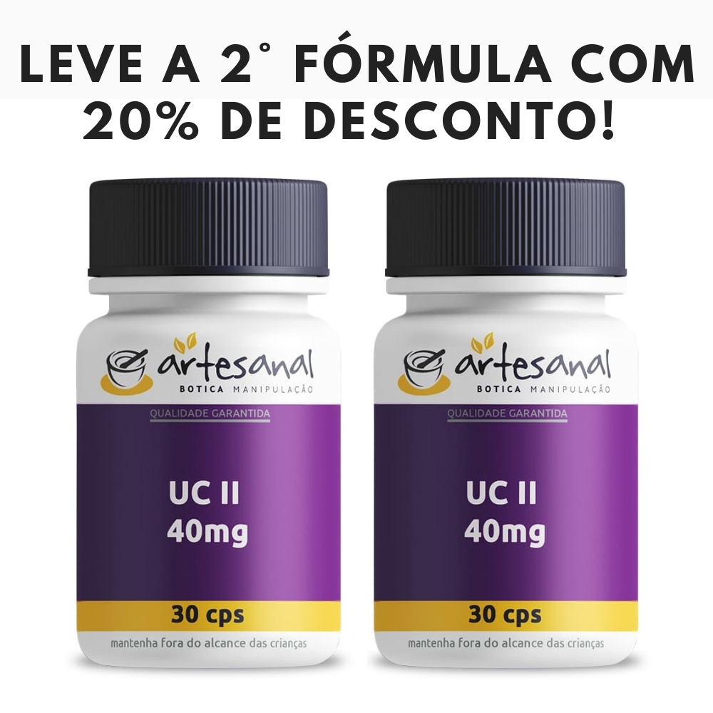 Promoção 2 Colágenos UC II 40mg - 30 Cápsulas