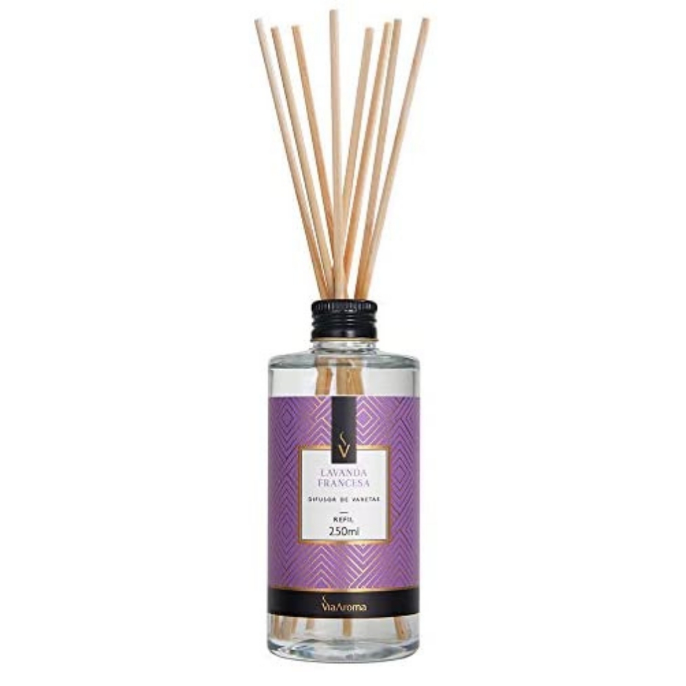 Difusor de Varetas Lavanda Francesa 250ml - Via Aroma