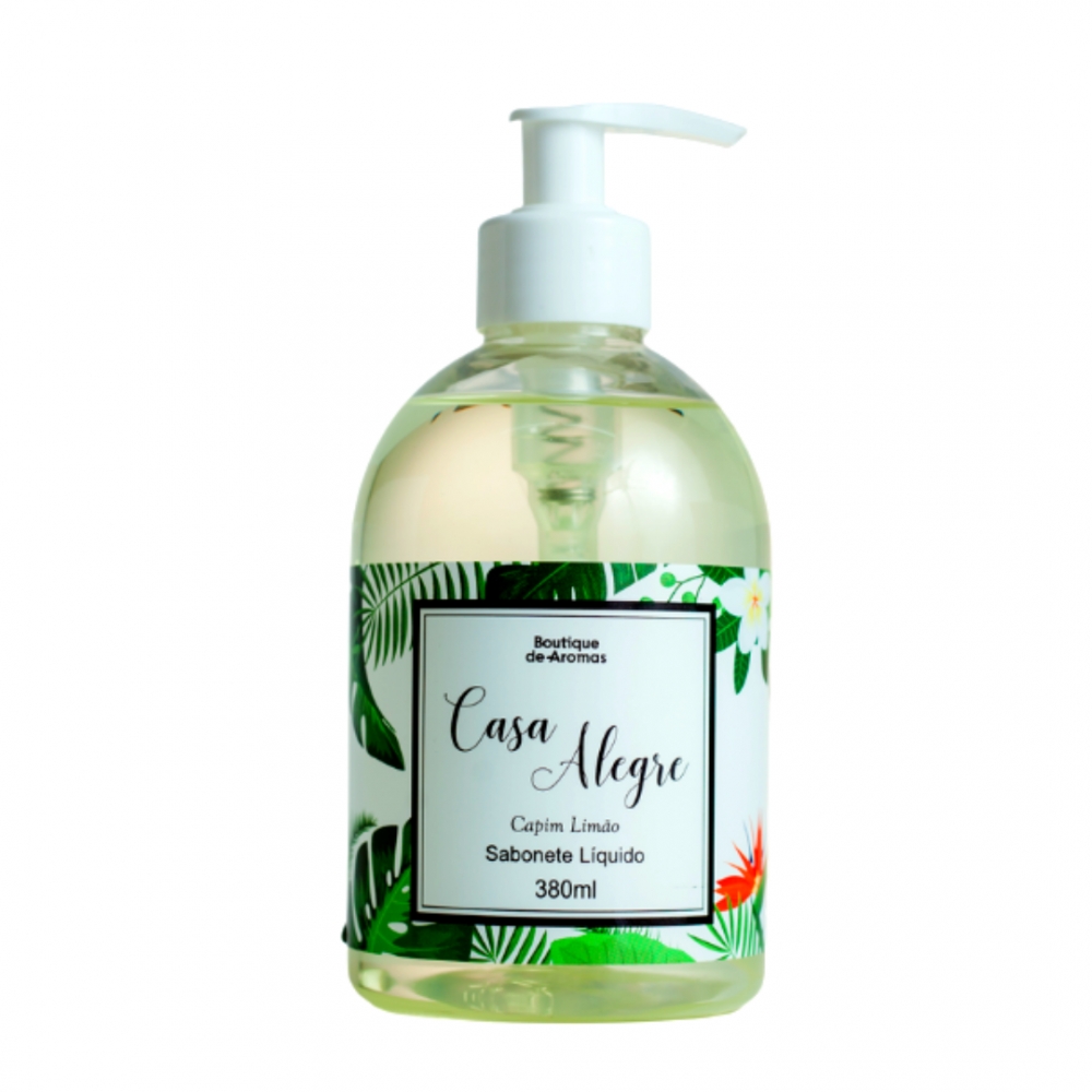 Sabonete Líquido Casa Alegre Capim Limão 380ml – Boutique De Aromas
