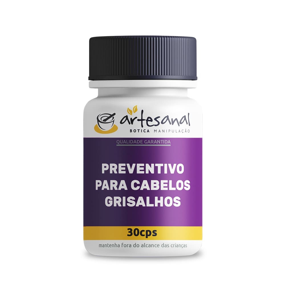 Preventivo para Cabelos Grisalhos - 30 Cápsulas