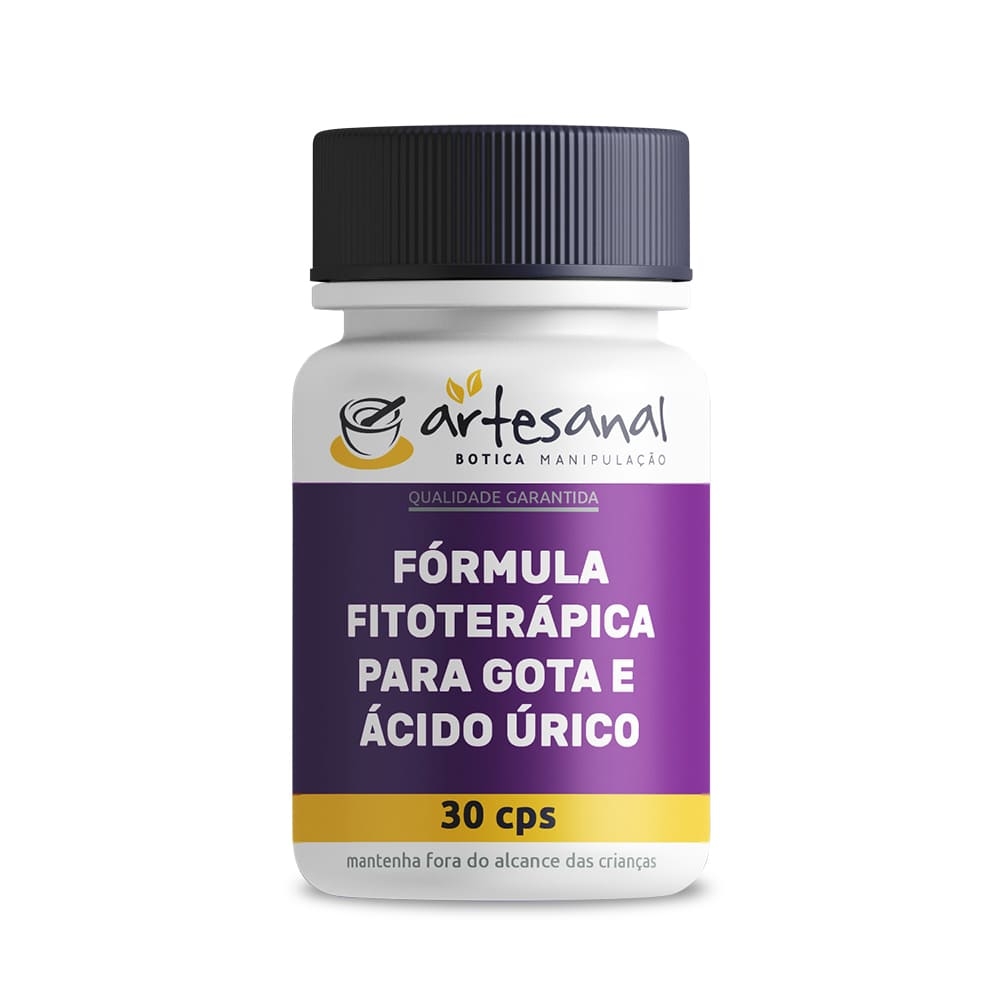 Fórmula Fitoterápica para Gota e Ácido Úrico - 30 Doses