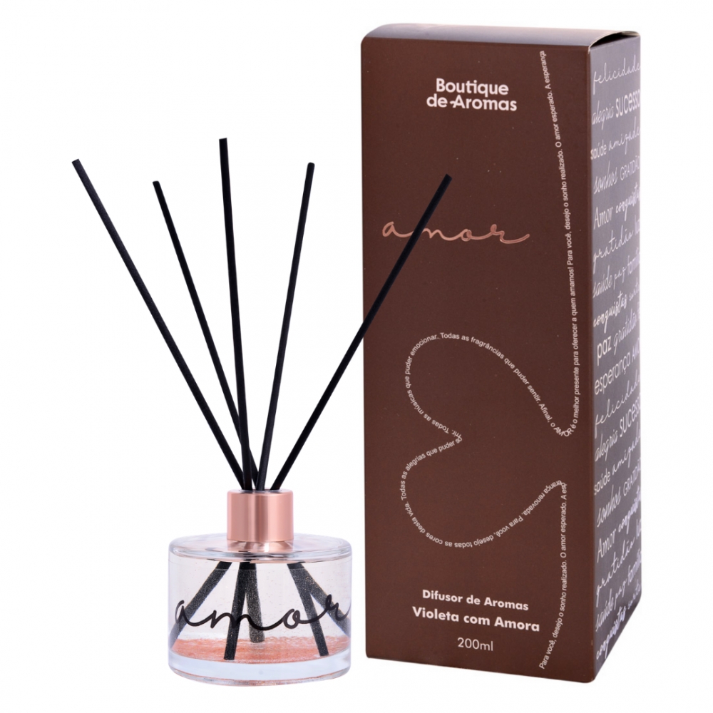 Difusor de Ambiente Amor Violeta Com Amora 240ml - Boutique De Aromas