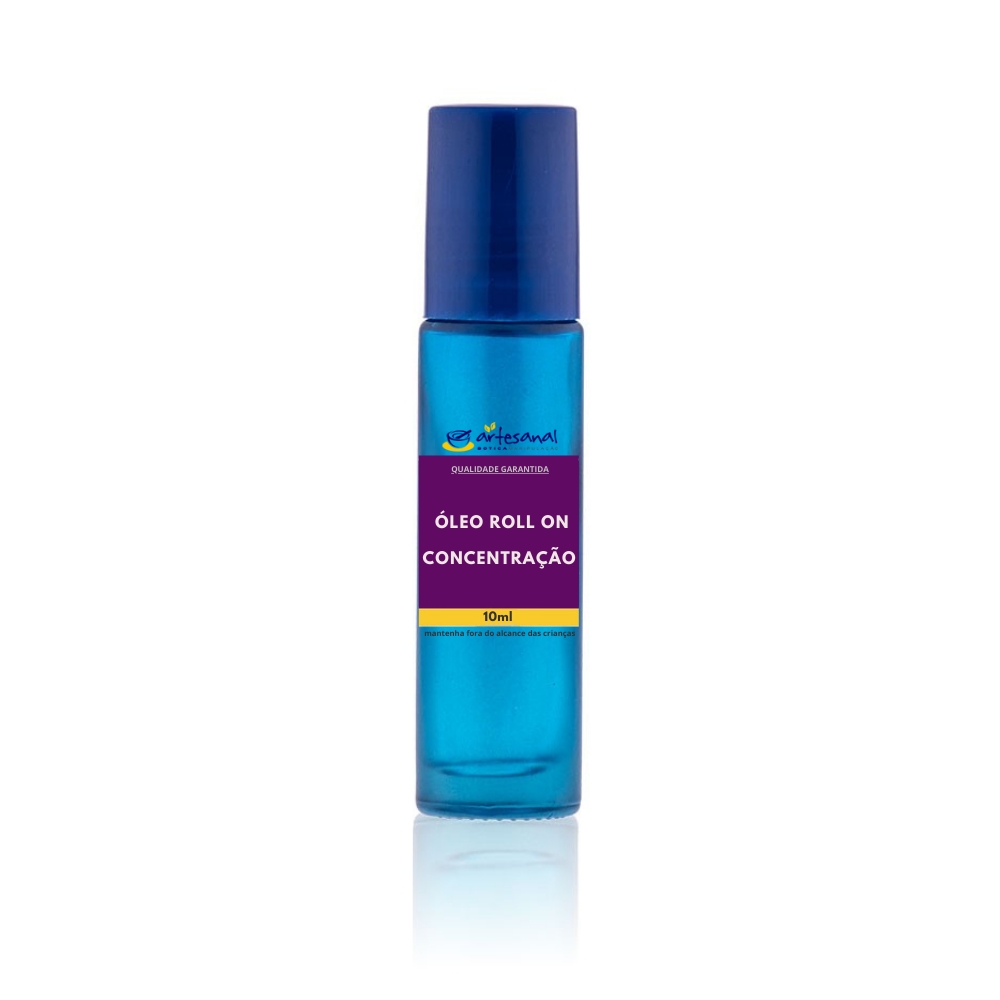 Óleo Roll On Concentração com Óleo Essencial de Alecrim - 10ml