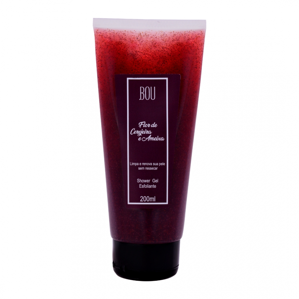 Shower Esfoliante Flor de Cerejeira e Ameixa 200ml – Bou Cosméticos